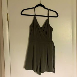 mini boho romper wrap tie